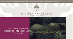 Desktop Screenshot of equestrianculture.com
